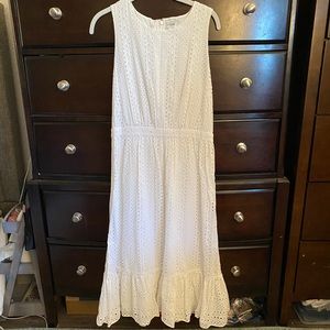J. Crew White Eyelet Dress